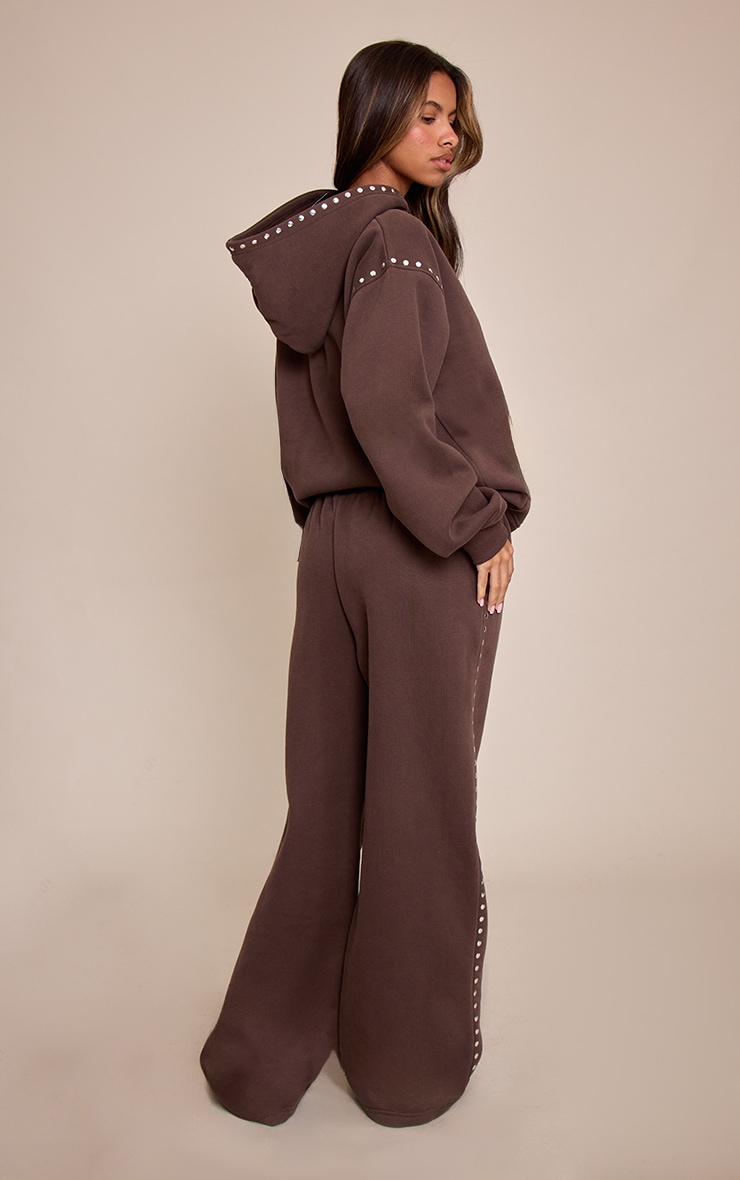 Petite Chocolate Stud Detail Joggers image 3