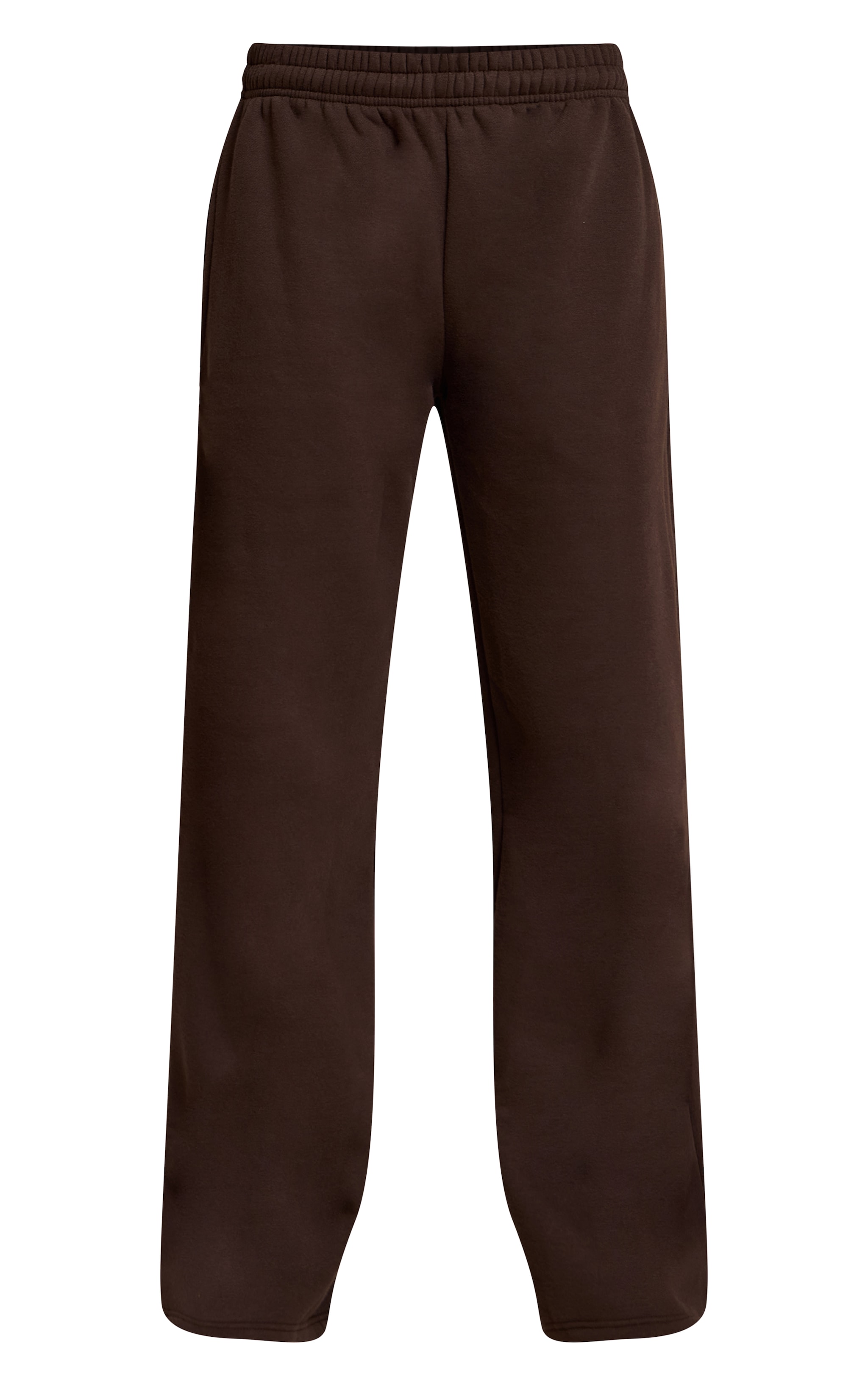 Jogging droit en coton polaire espresso image 5