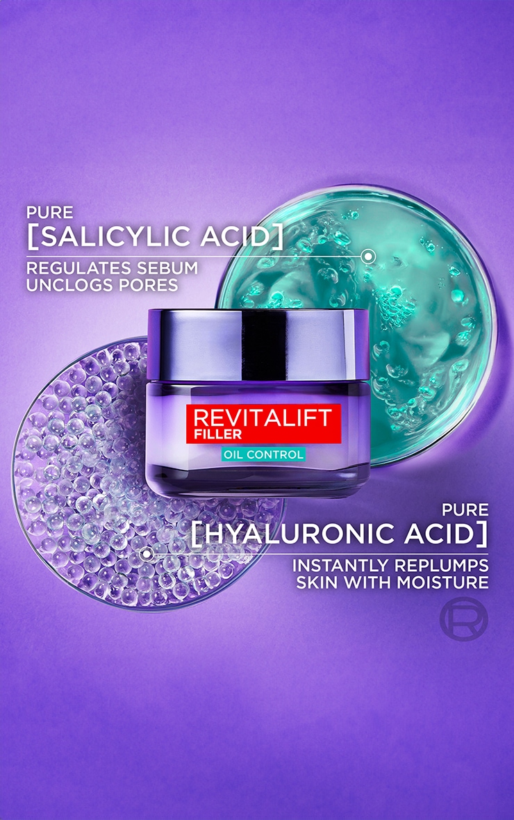 L'Oréal Paris Crème gel hyaluronique régulatrice de sébum Revitalift Filler 8H image 3