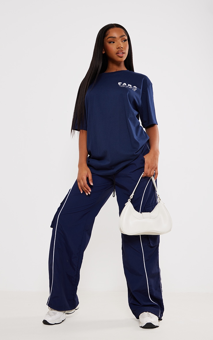 Blaine T Shirt with Short Sleeves - Coral, Navy Blue, Pale Pink, White