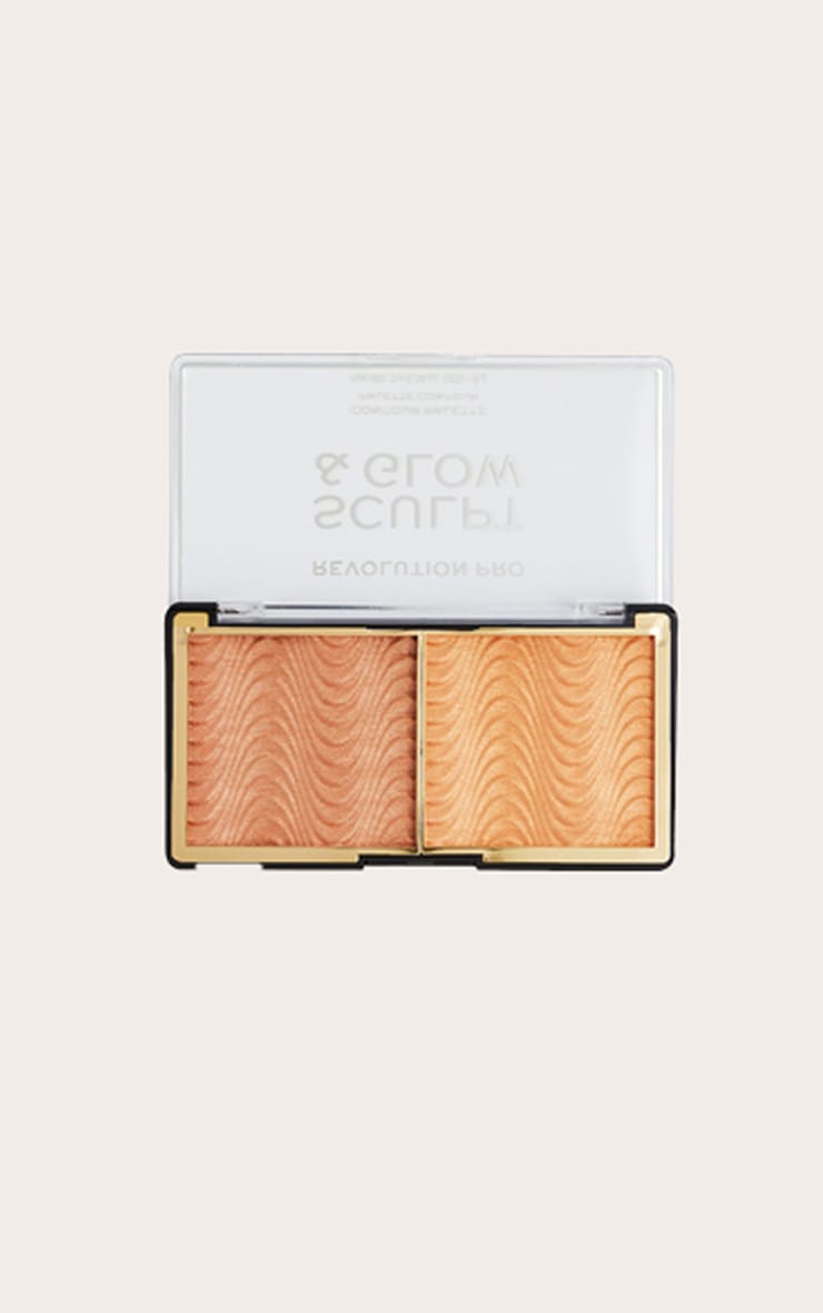 Revolution Pro Sculpt & Glow Medium-Deep Bronzer Palette image 1