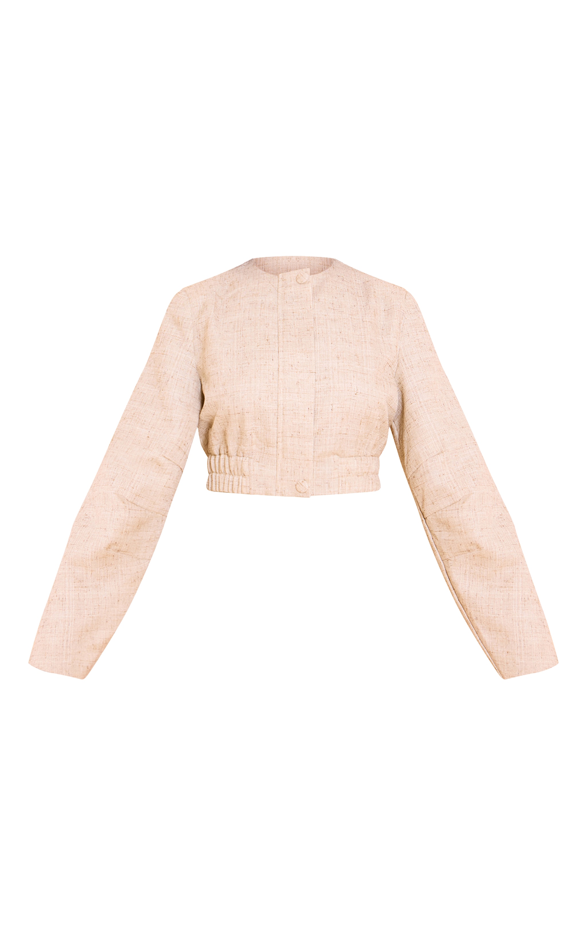 Shape Stone Linen Cropped Jacket image 5