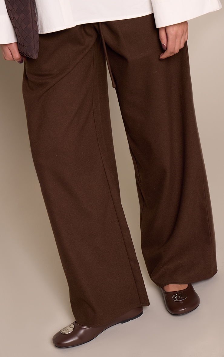 Chocolate Plum PU Silver Embellished Ballet Flat image 1