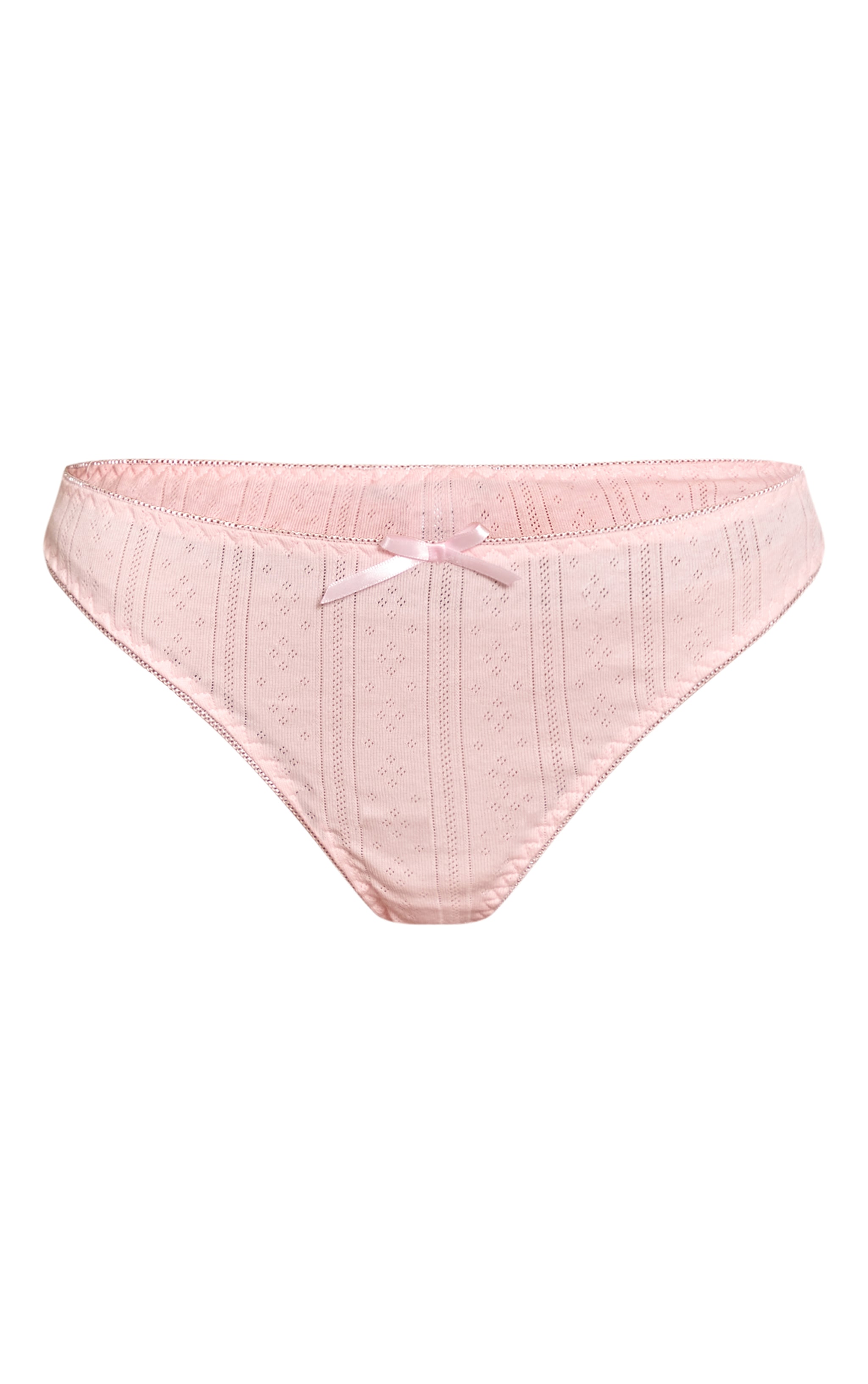 Baby Pink Pointelle Thong image 5