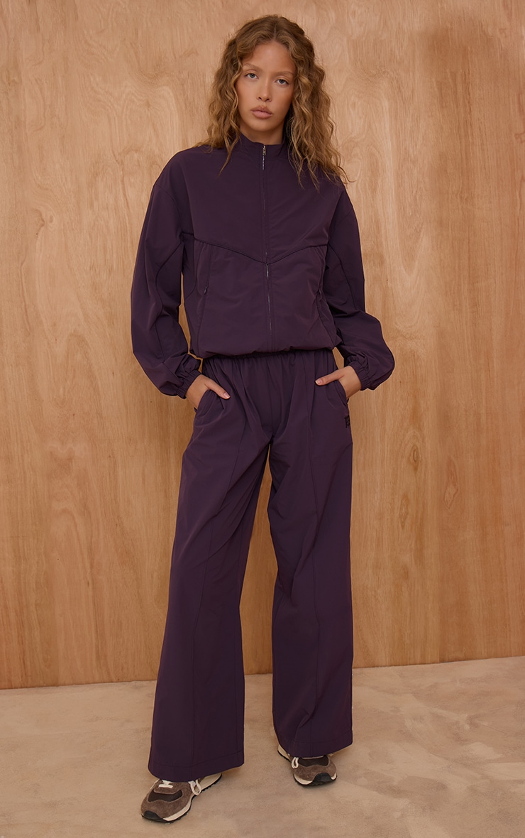 Plum Shell Piping Track Jacket image 3