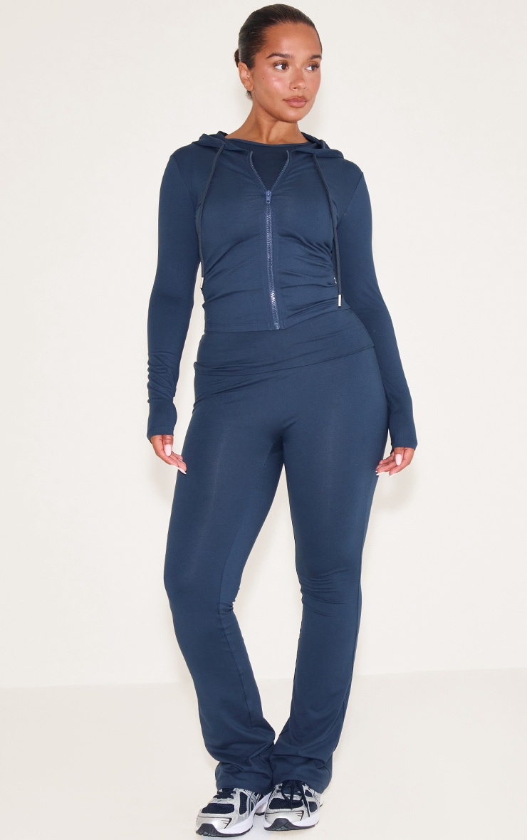 Shape Hoodie en Sculpt bleu marine à zip image 3
