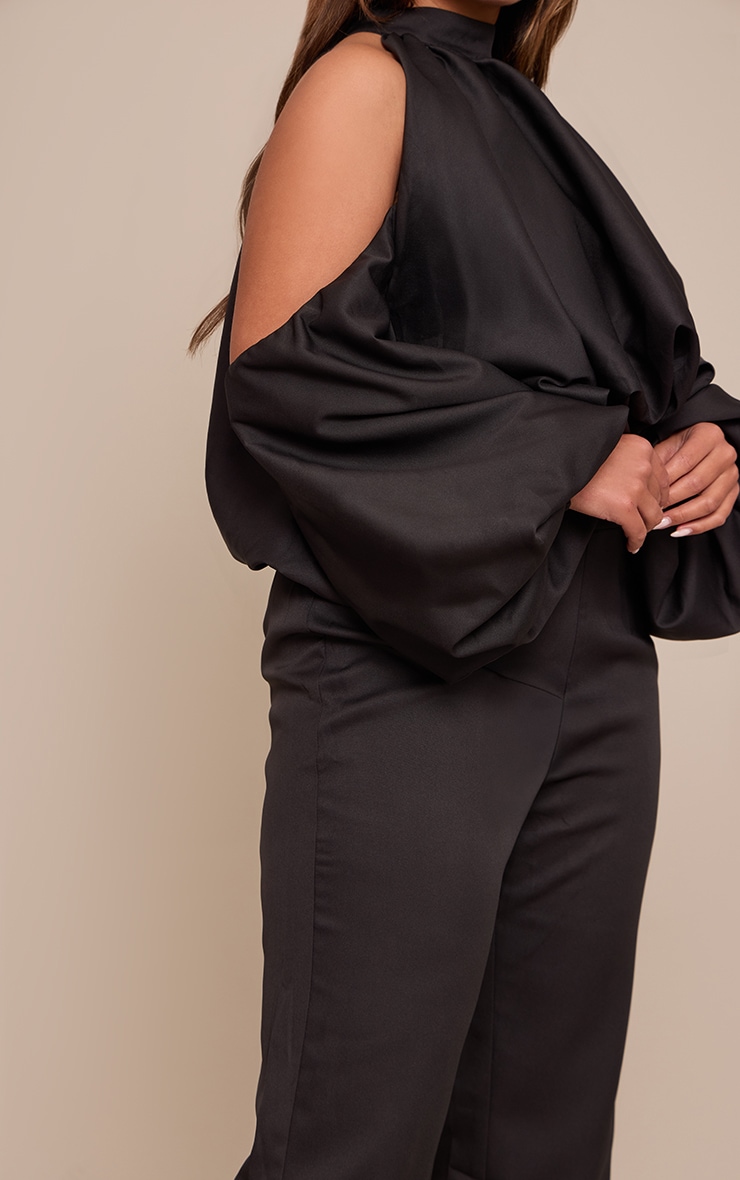 Shape Black Tailored Straight Leg Pants image 4