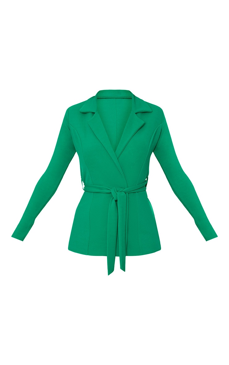 Green Belted Blazer. Coats & Jackets PrettyLittleThing