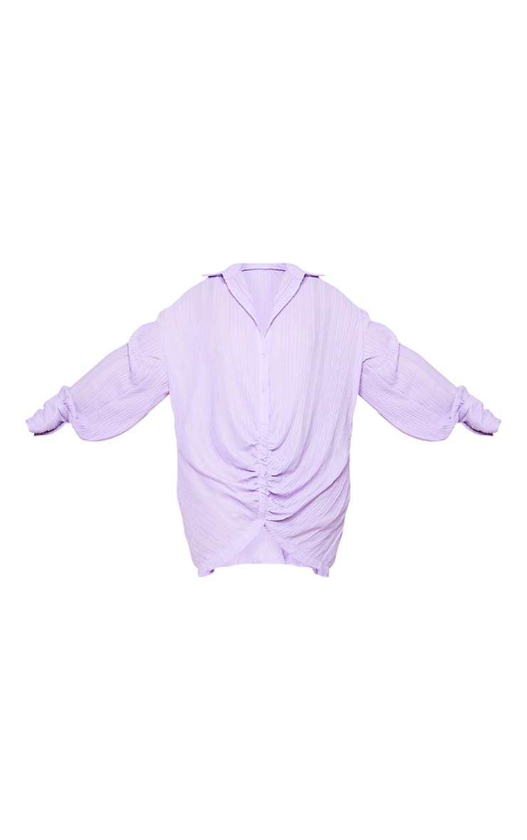 Chemise Ample En Gaze De Lin Lilas