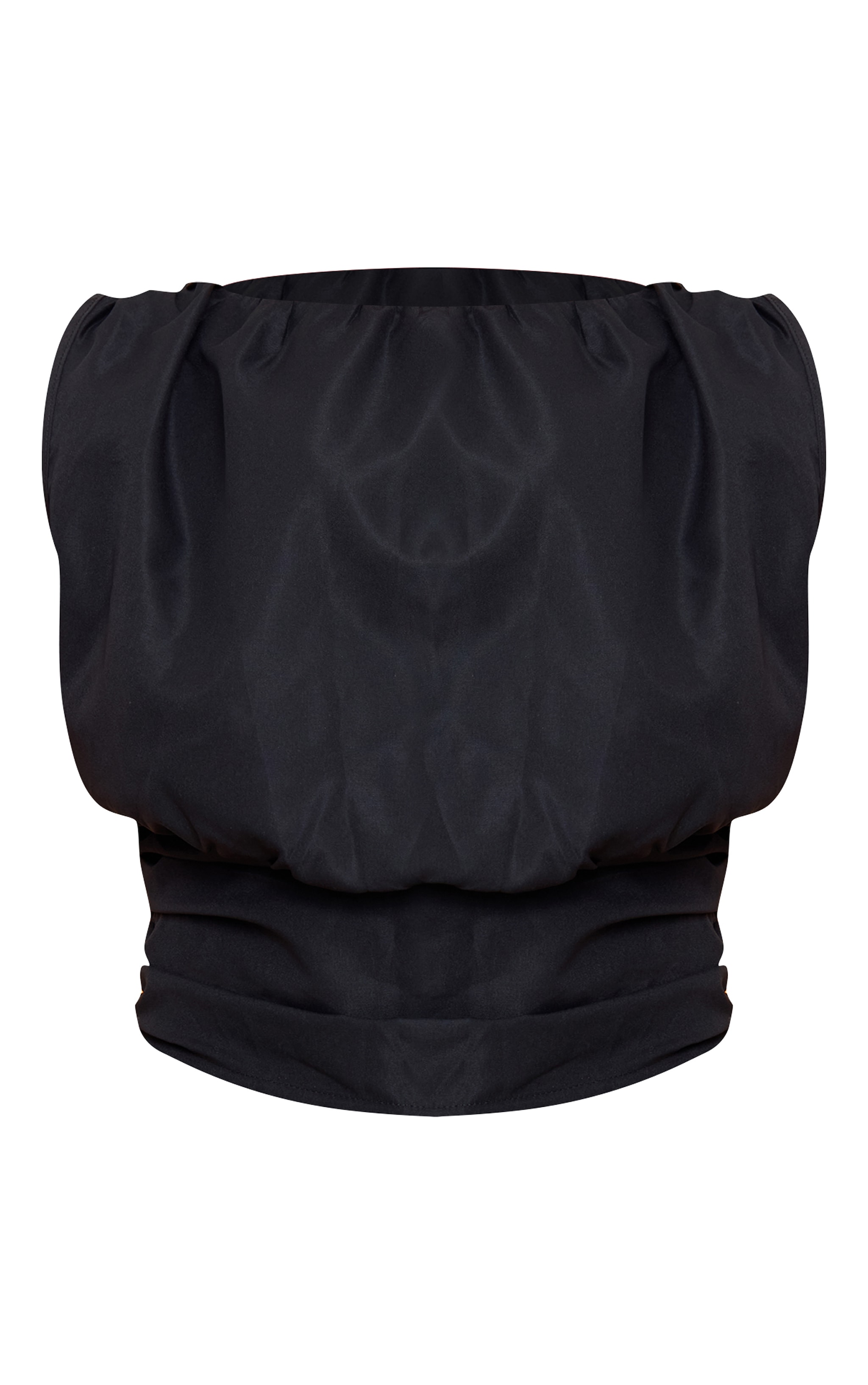 Shape black Boat Neck Cinched Waist Top image 5