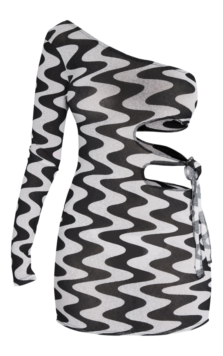 Sacs En Papier à Provisions – Lot De 300 Sacs (noir Et Blanc, Motif Tourbillon) – Petits, Moyens, Grands – Poignées Torsadées