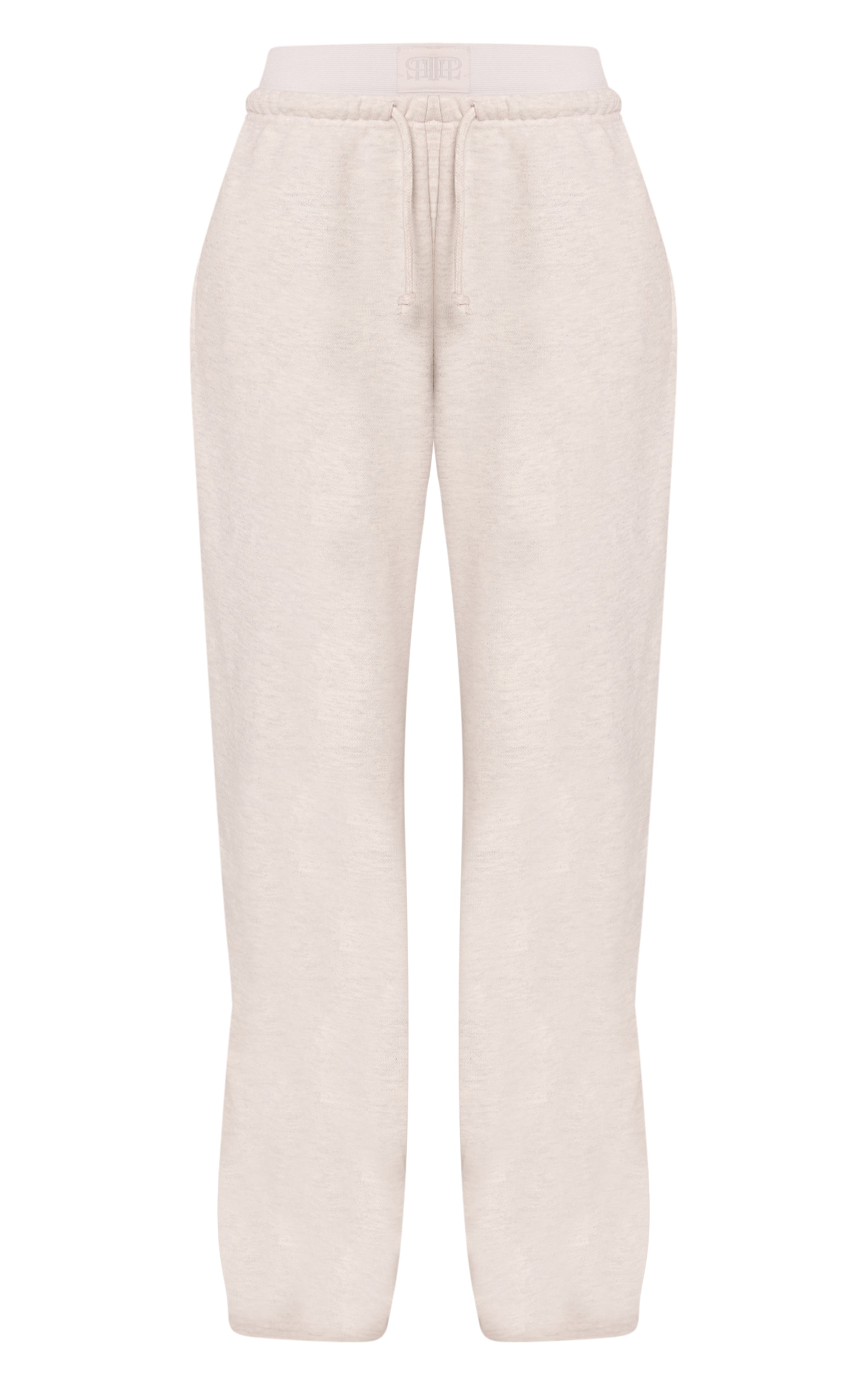 Ash Grey Elastic Boxer Waistband Straight Leg Sweatpants image 5