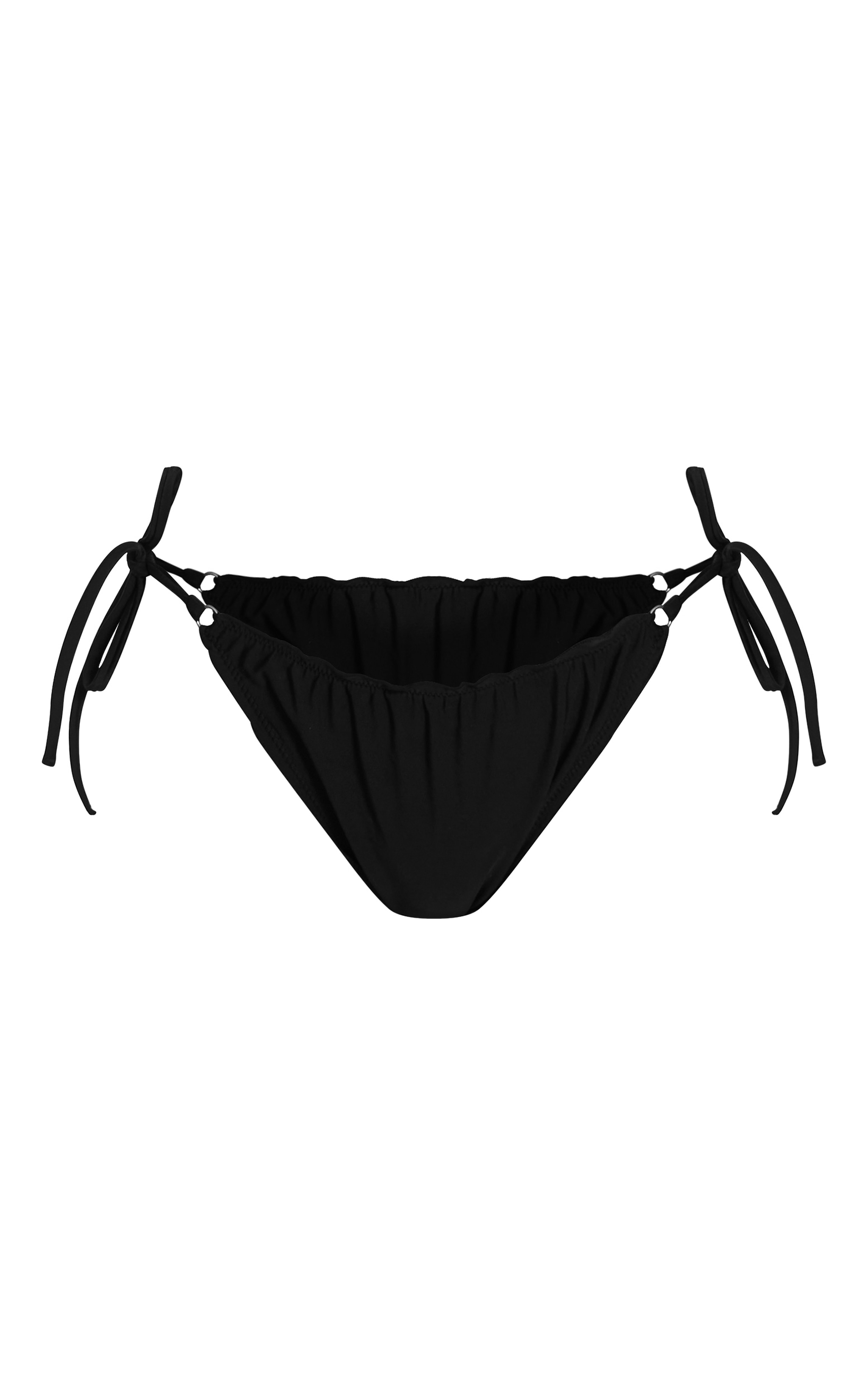 ★GLOWNY★GLOWNY★GLOWNY★ FRILL HIGH CUT BIKINI BOTTOM BLAC FRILL HIGH CUT BIKINI BOTTOM (BLACK) - GLOWNY