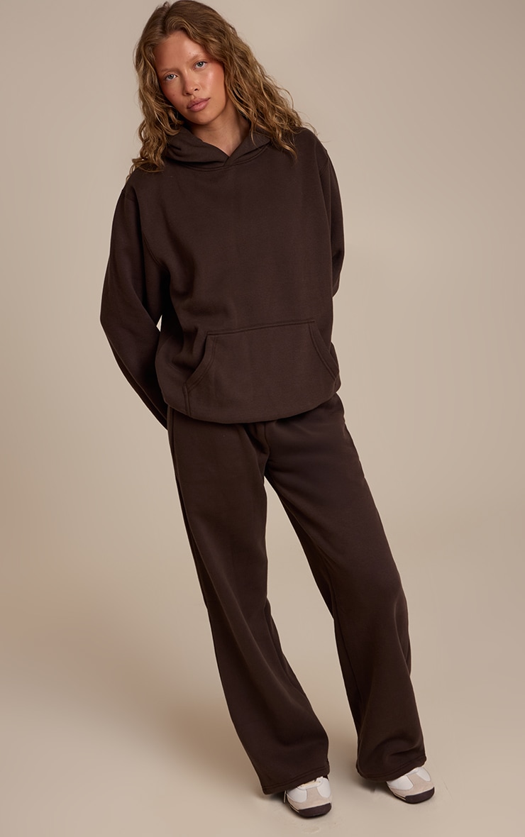 Espresso Cotton Fleece Pullover Hoodie image 3