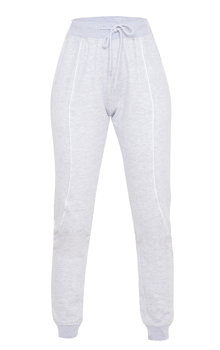 Grey Reflective Contrast Binding Jogger PrettyLittleThing