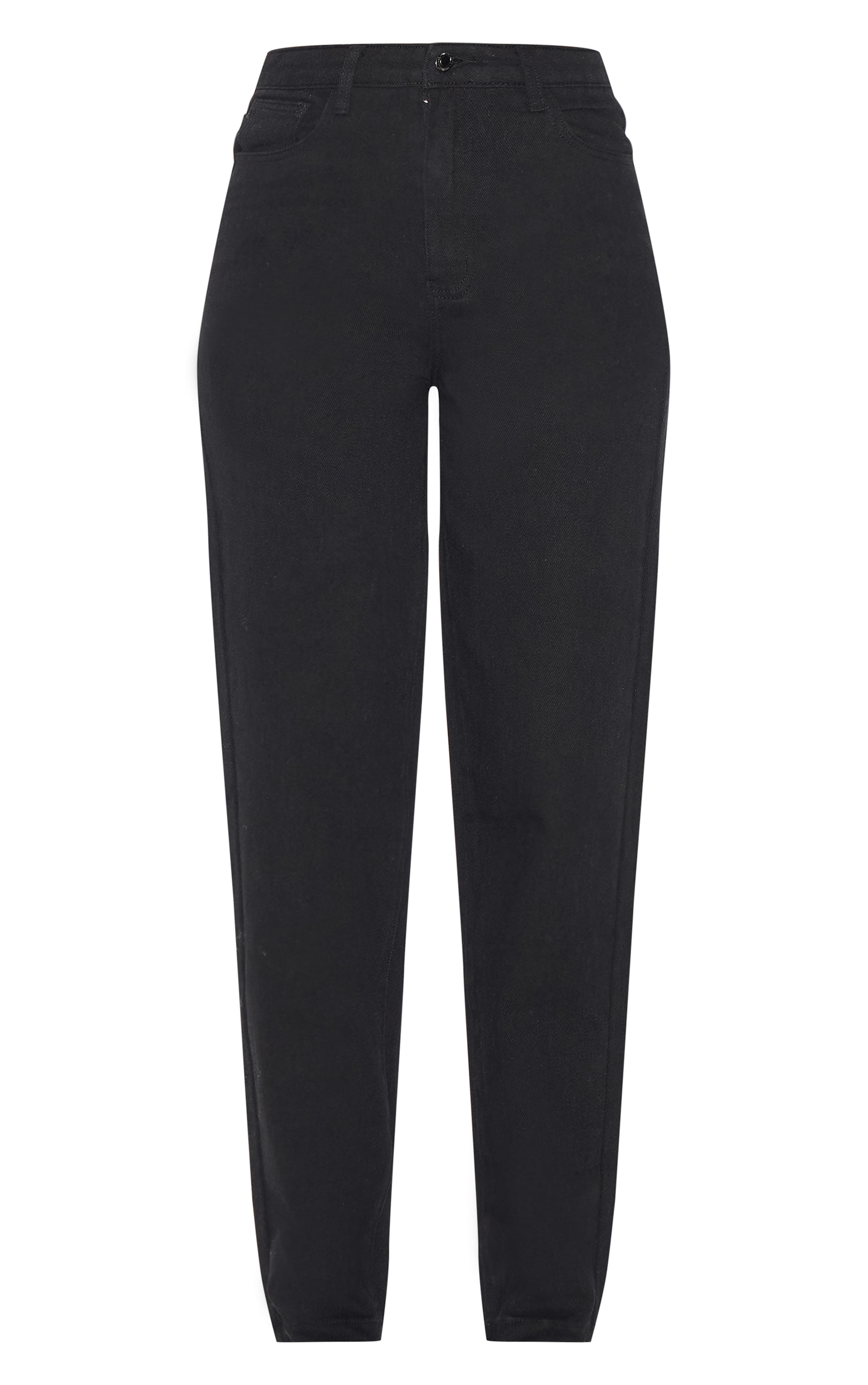 Tall Washed Black High Waist Mom Jeans image 5