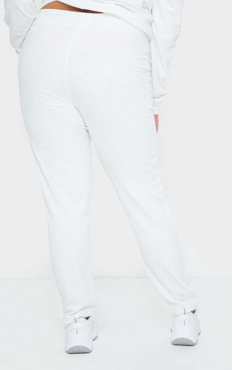 Plus Cream Basic Joggers Plus Size PrettyLittleThing AUS