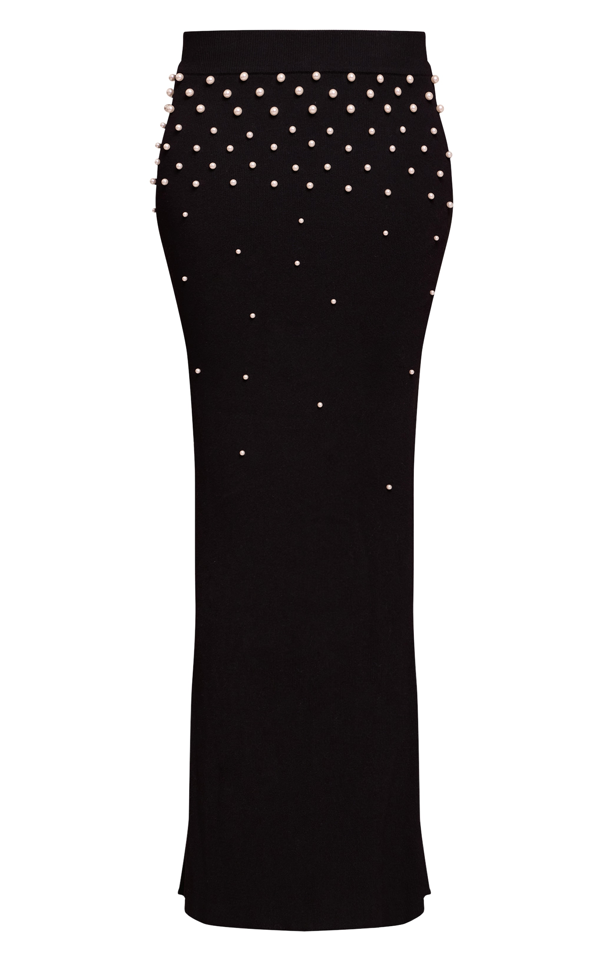 Pearl Trim Detail Knitted Maxi Skirt  image 5