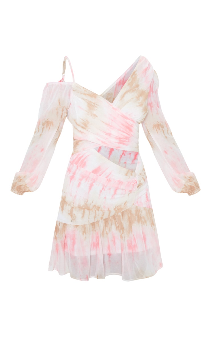 chiffon cut out dress