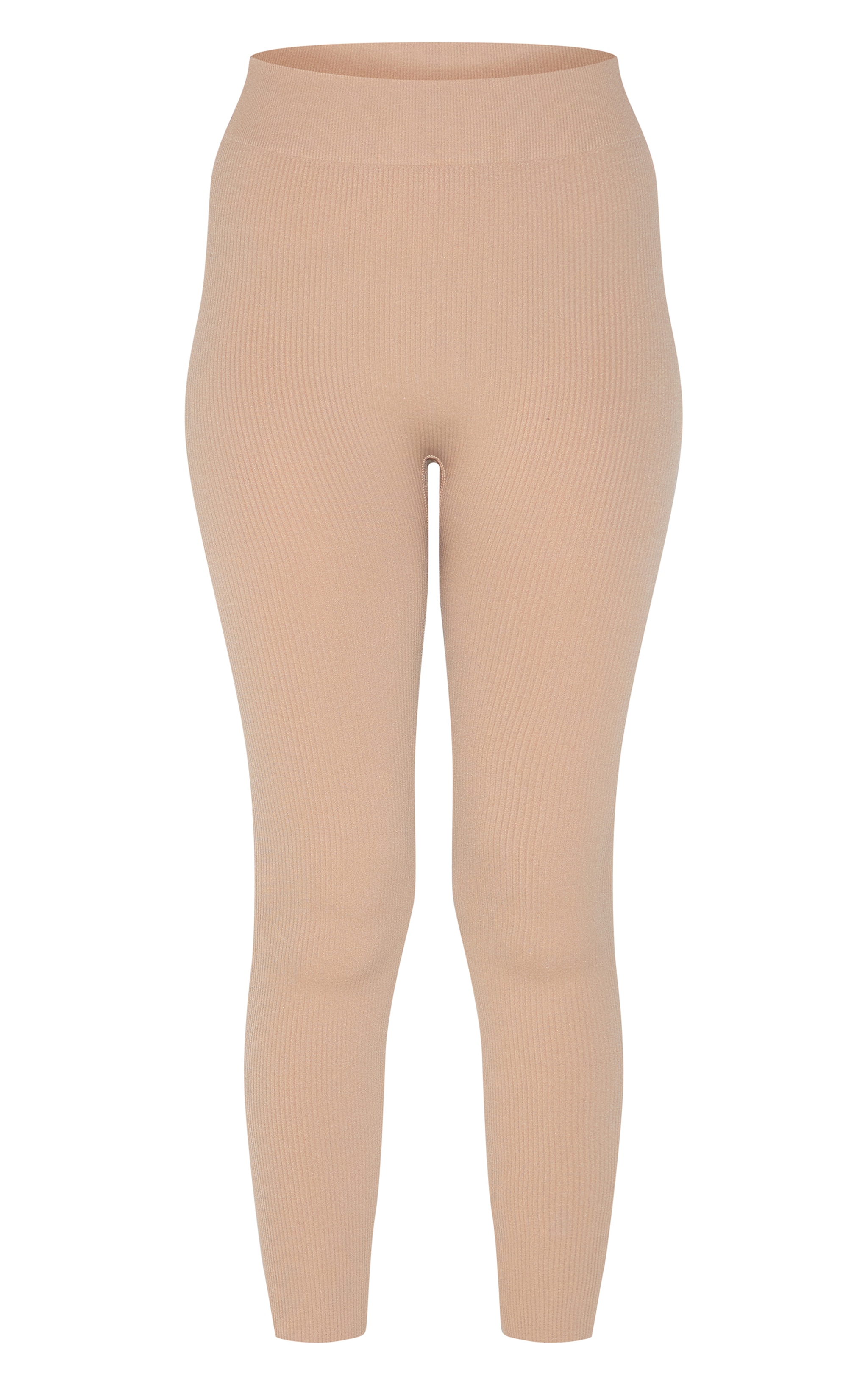 Stone Structured Contour Rib Cuffed Detail Leggings image 5