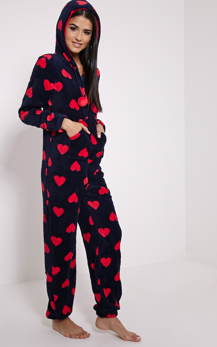 Love Heart Onesie Jumpers PrettyLittleThing