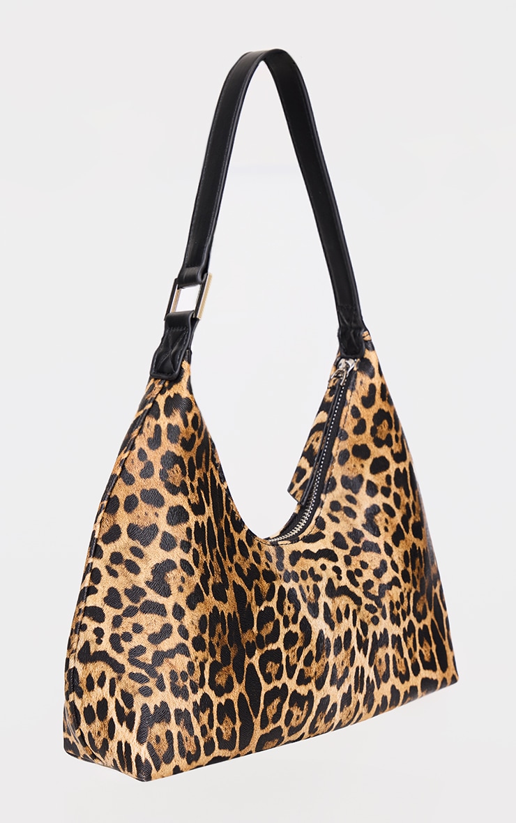 Leopard Curved PU Shoulder Bag image 3