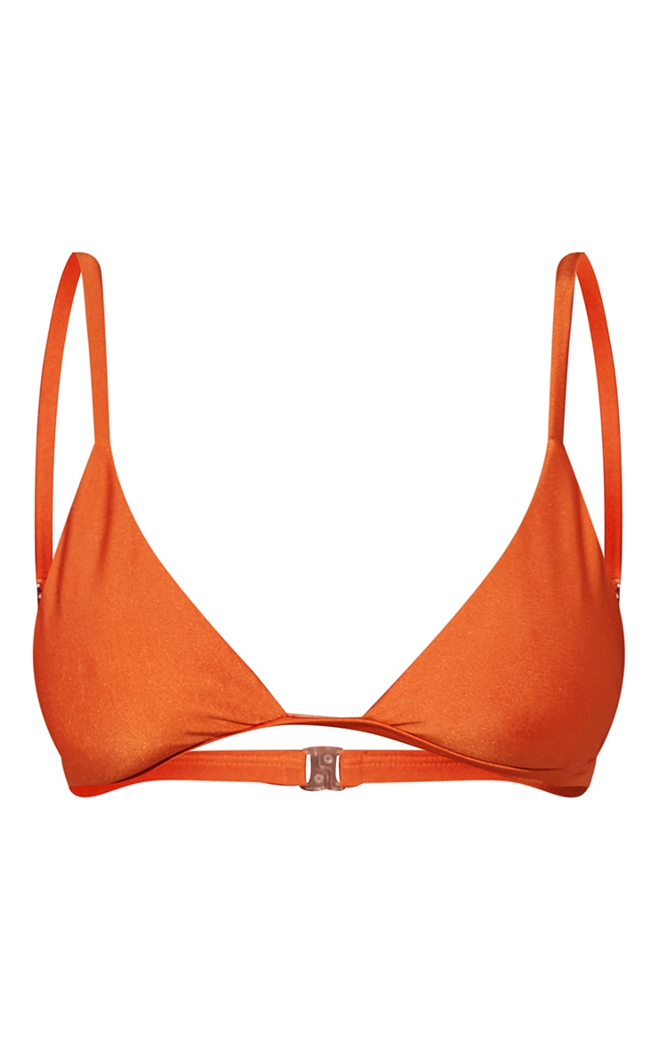 Shiny Rust Mix & Match Itsy Bitsy Bikini Top image 5