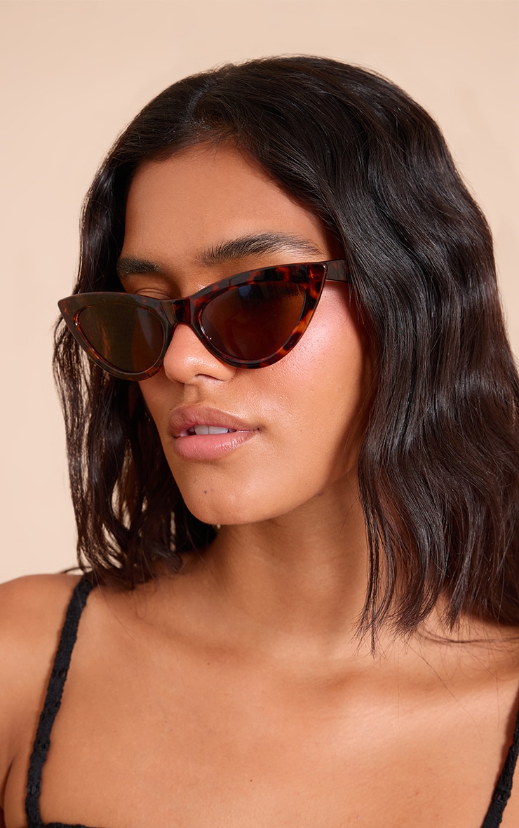 Tortoise Shell Cat Eye Sunglasses image 1