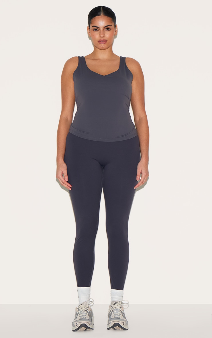 Dark Charcoal Ultimate Sculpt High Waist Gym Leggings image 6