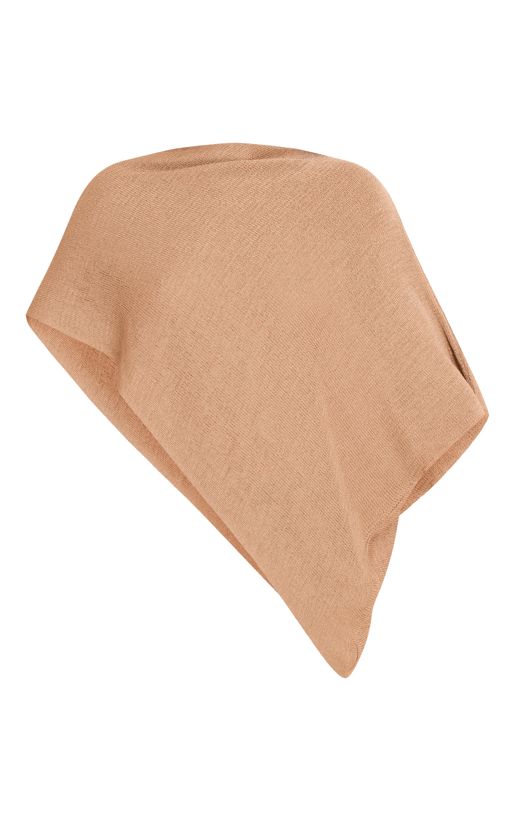 Beige Fine Knit Poncho Style Top  image 5