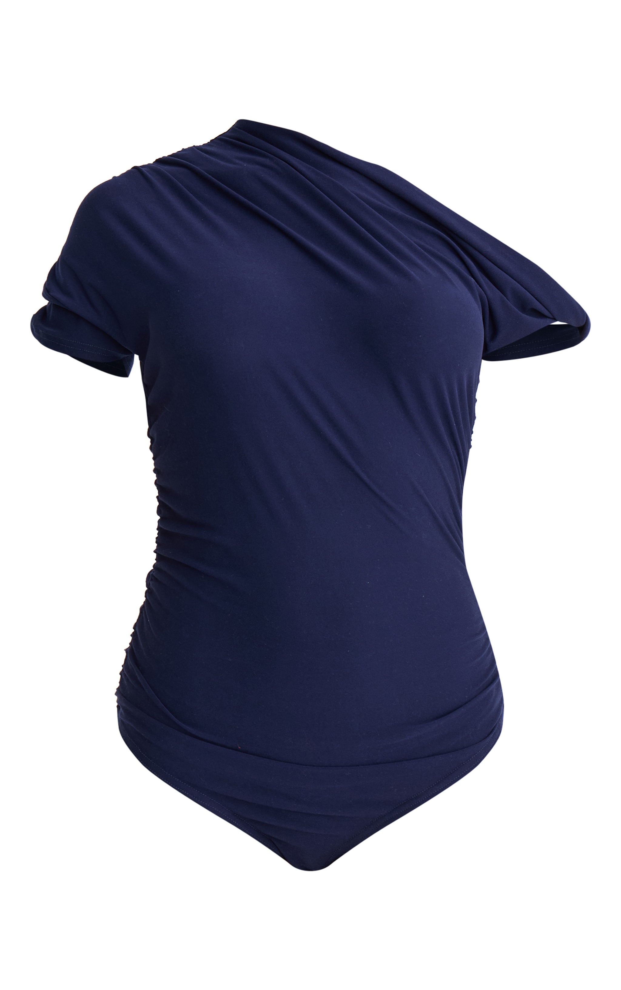Navy Soft Touch Twist Detail Bodysuit image 5