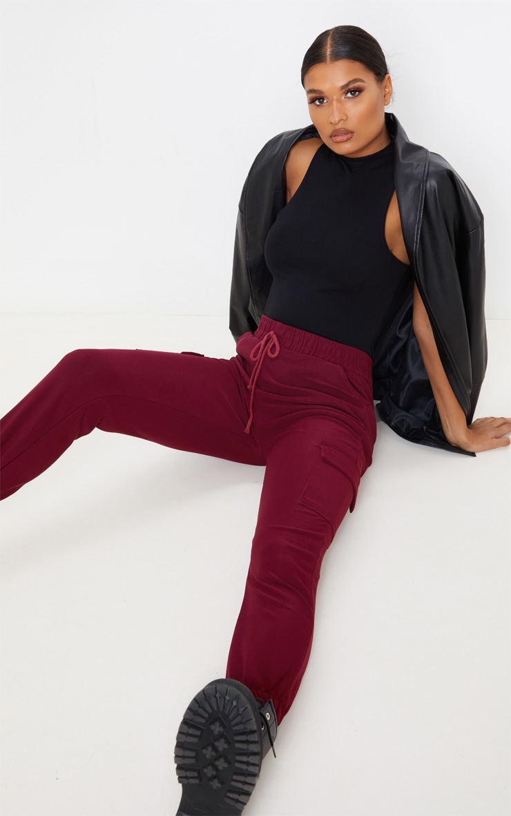 Wine Cargo Pocket Pants
