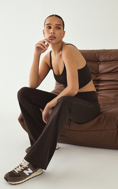 Pantalon de yoga en Sculpt espresso à taille croisée