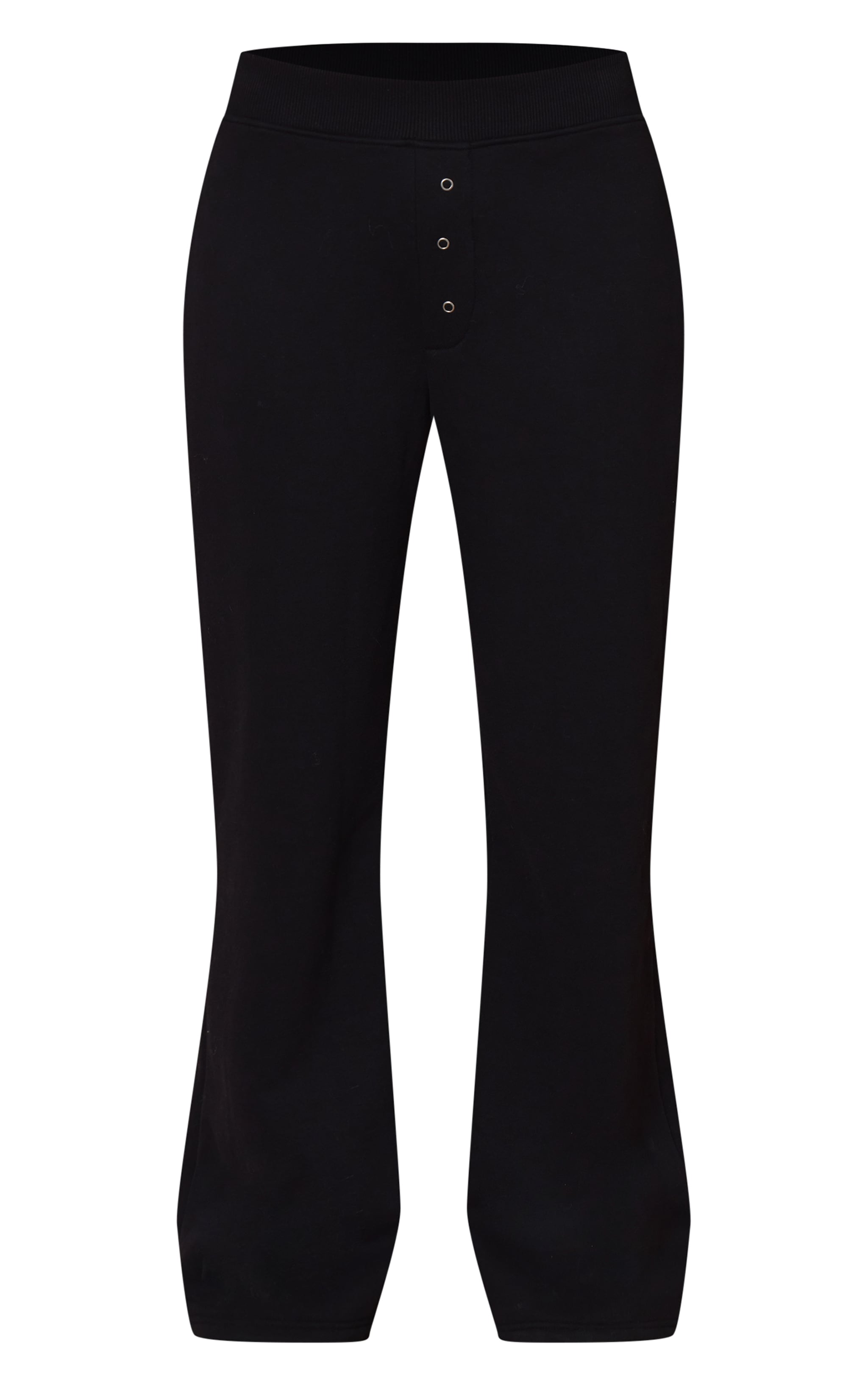 Black High Waist Straight Leg Joggers image 5