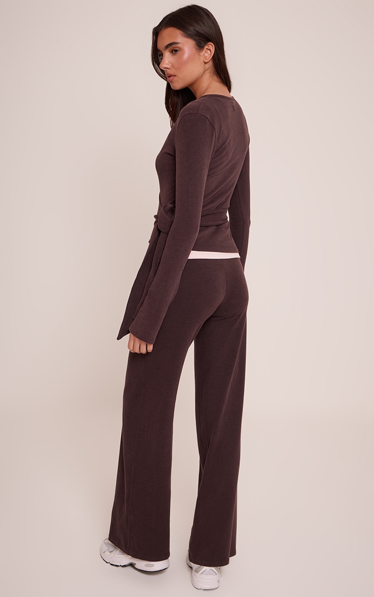 PLT Mocha Soft Cotton Yoga Flares image 3