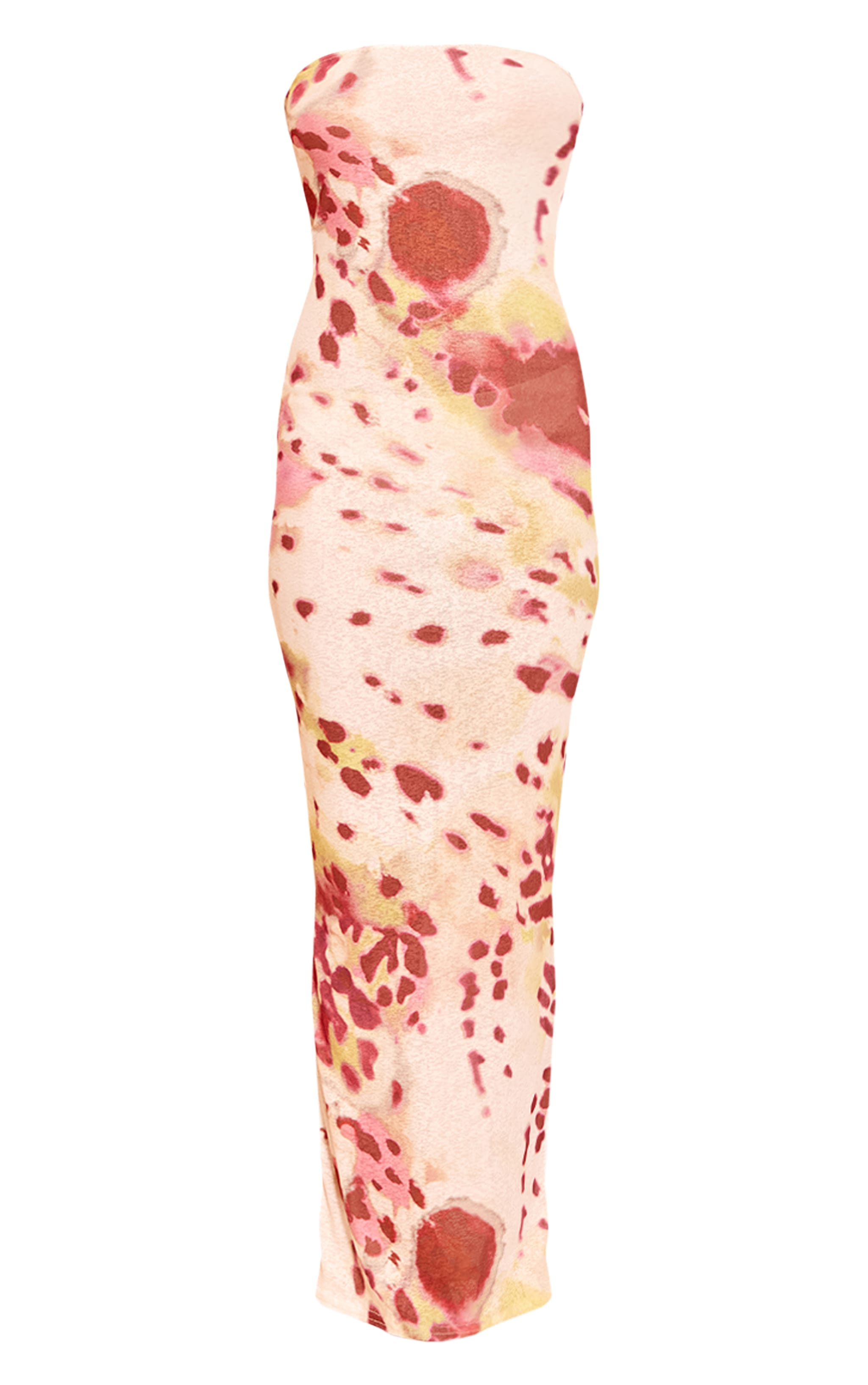 Robe bustier longue texturée imprimé multicolore image 5