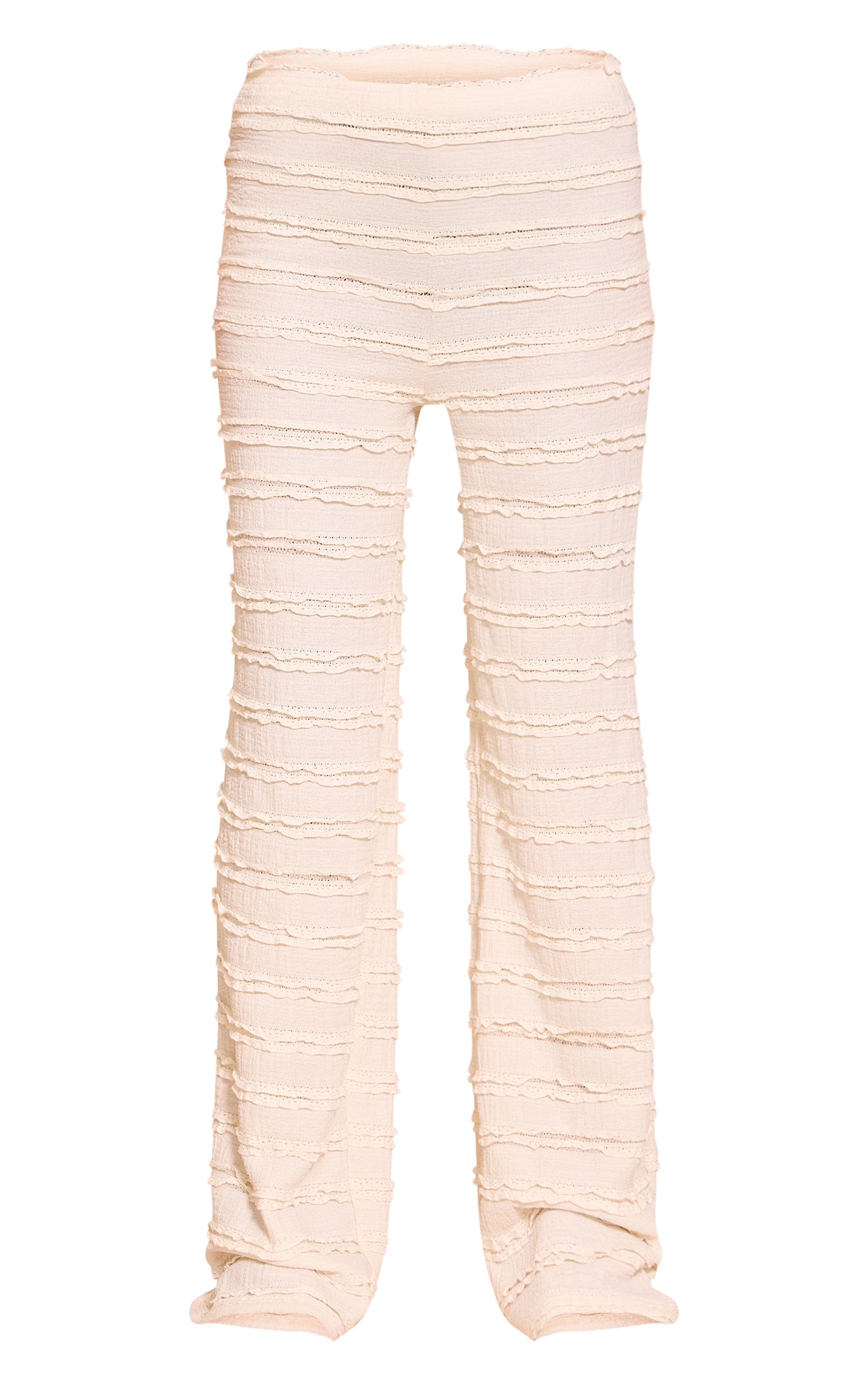 Petite Pantalon large texturé blanc image 5