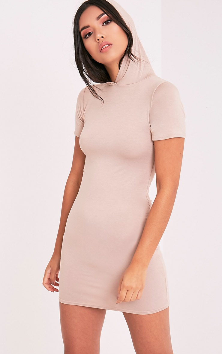 hooded bodycon dress