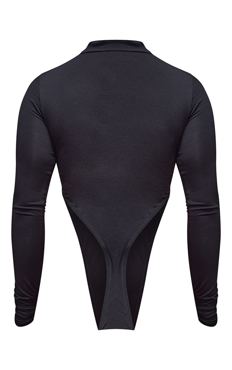 Shape Black Motorcross High Leg Bodysuit image 1