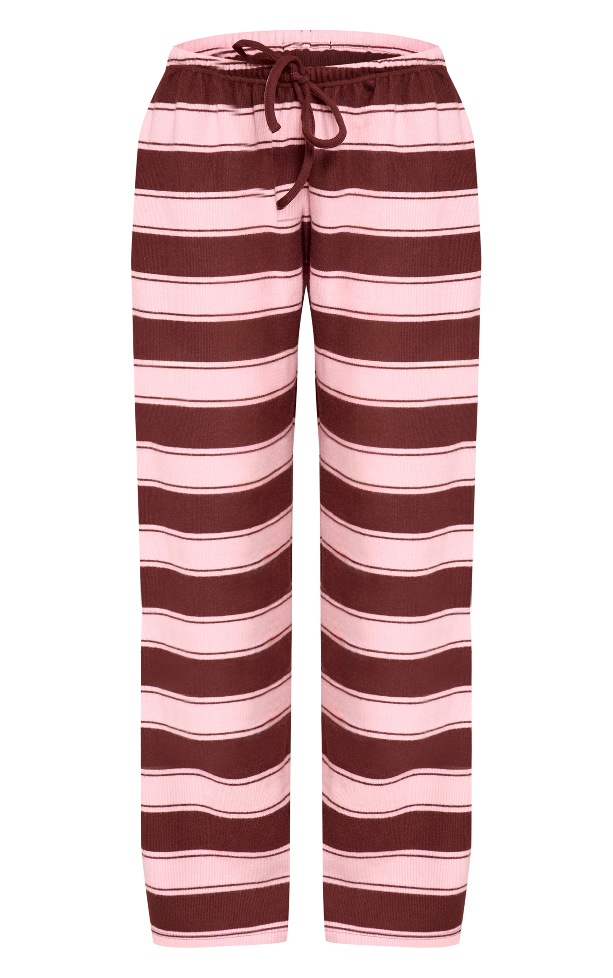 Dark Brown Stripe Super Soft Wide Leg Pants  image 5