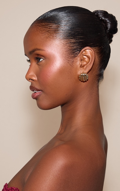 Gold Weave Stud Earrings