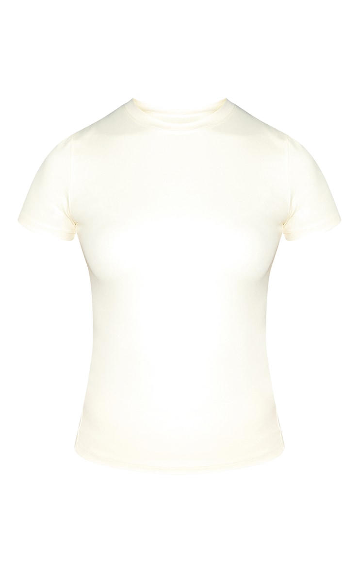 Butter Cream Sculpt Longline Short Sleeve Gym Top image 5
