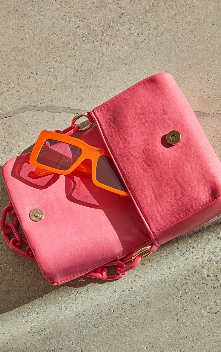 Orange and pink bag top