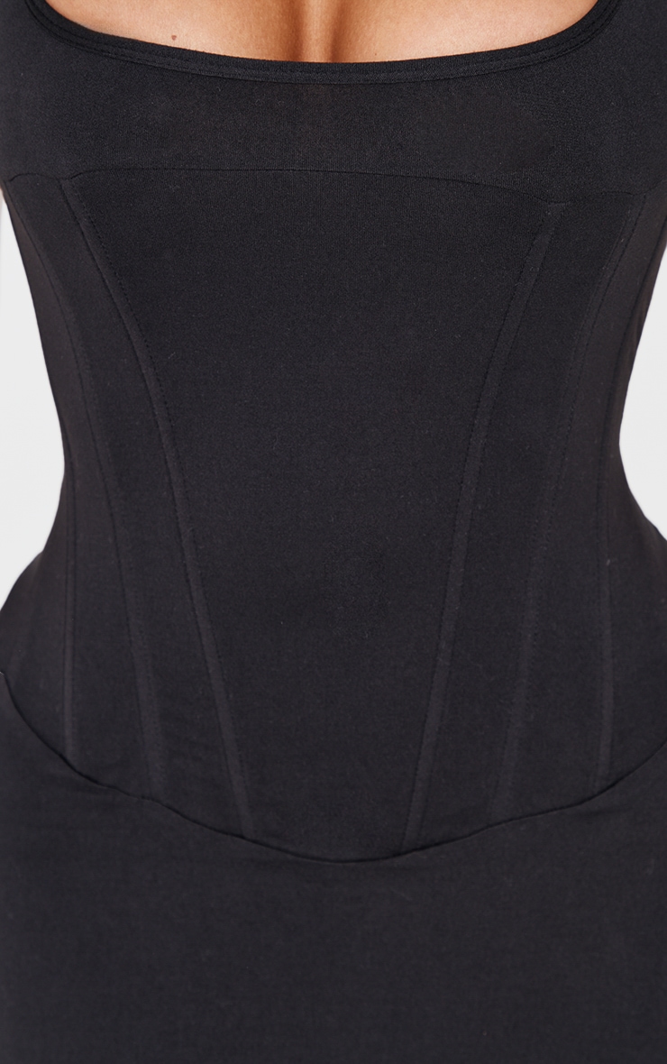 Shape Black Sculpt Corseted Maxi Dress. | Shape