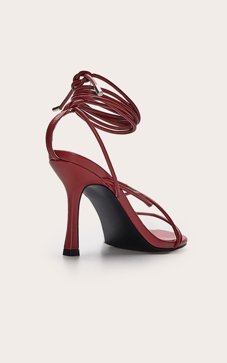 Rust Twist Strappy Round Toe Heeled Sandals image 4