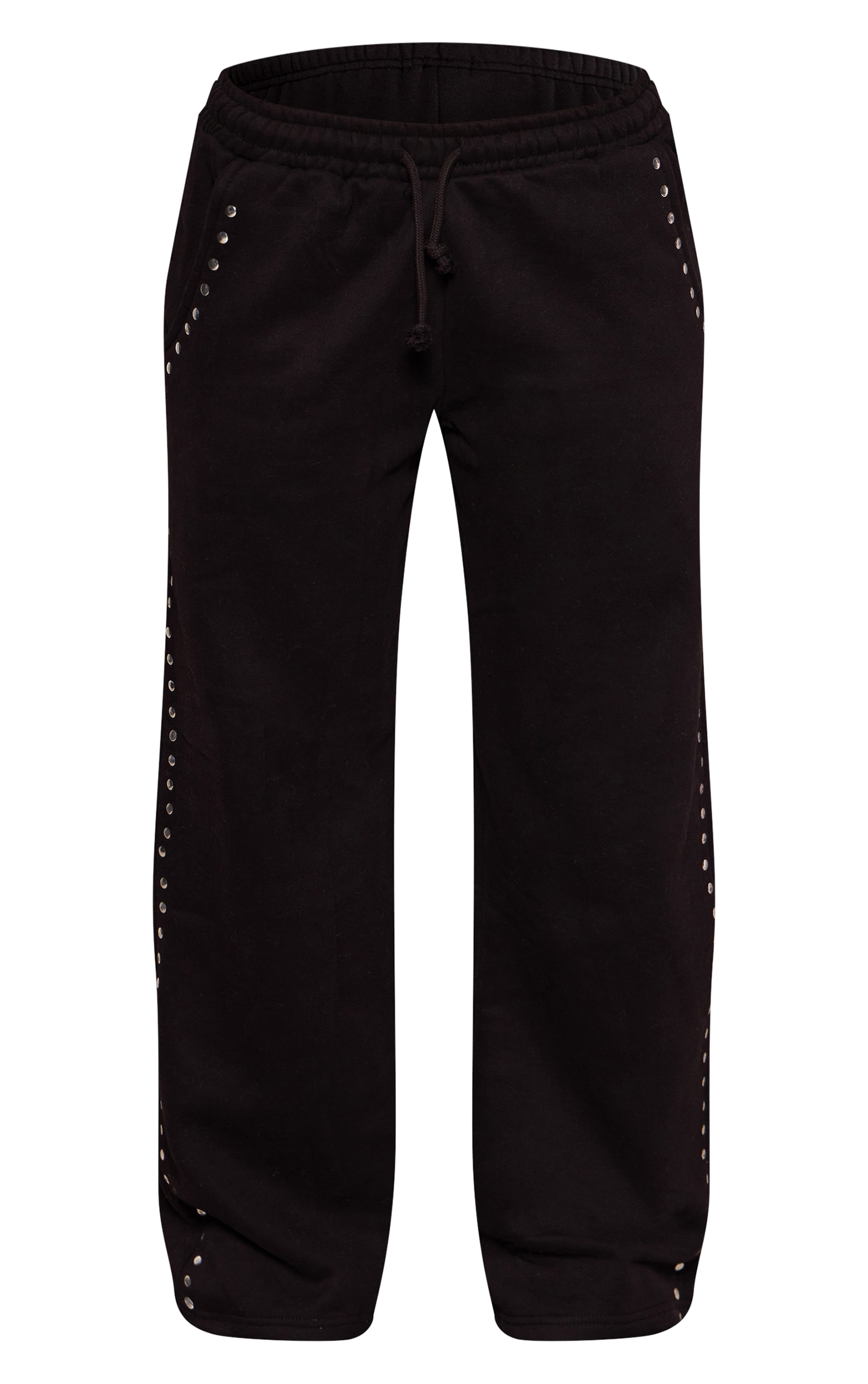 Petite Black Stud Detail Sweatpants image 5