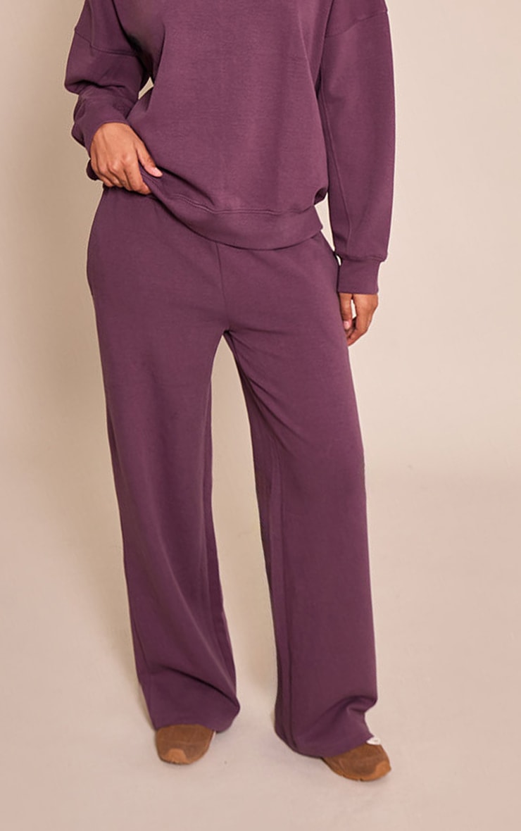 Jogging large en tissu 350 gr/m² sergé prune image 3