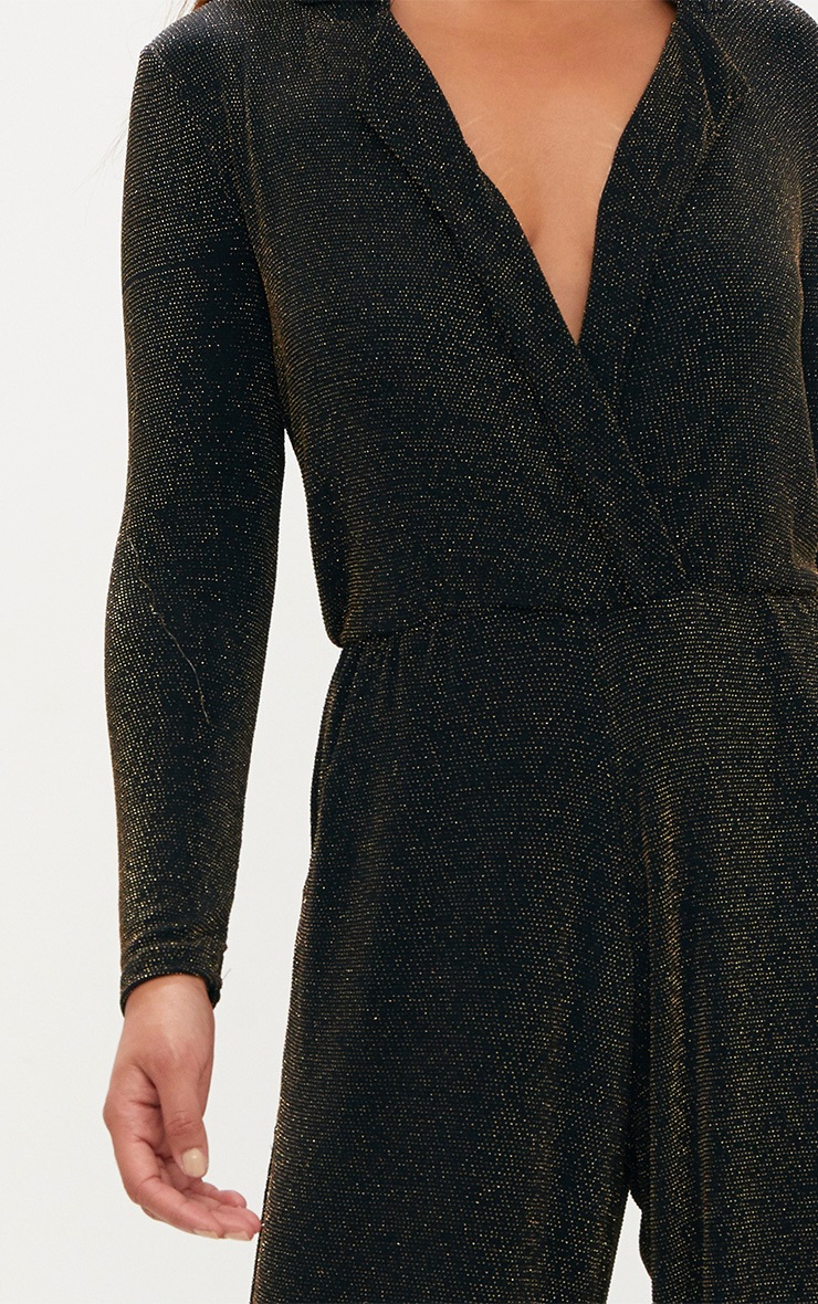 black lurex jumpsuit