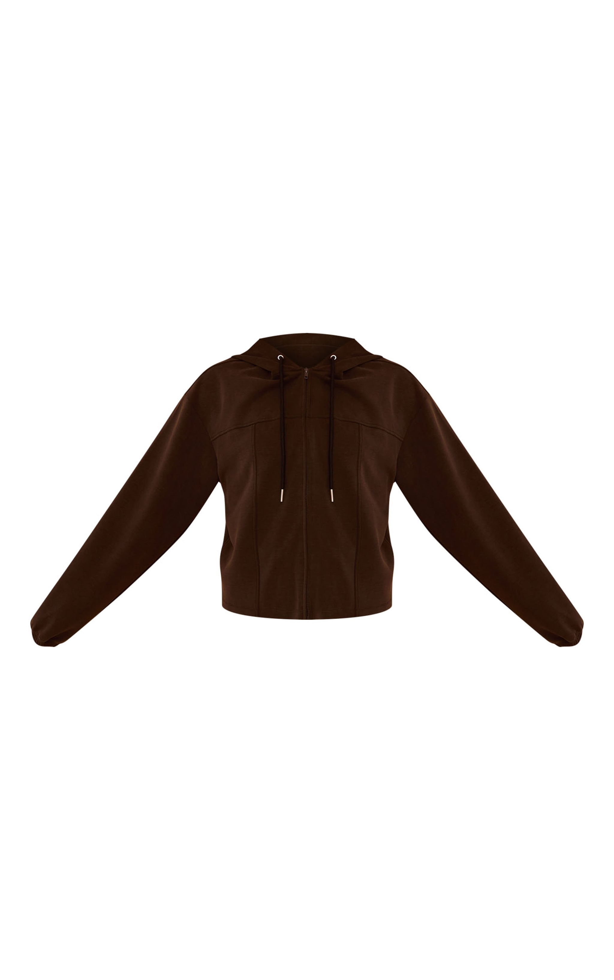 Hoodie très doux chocolat à zip image 5