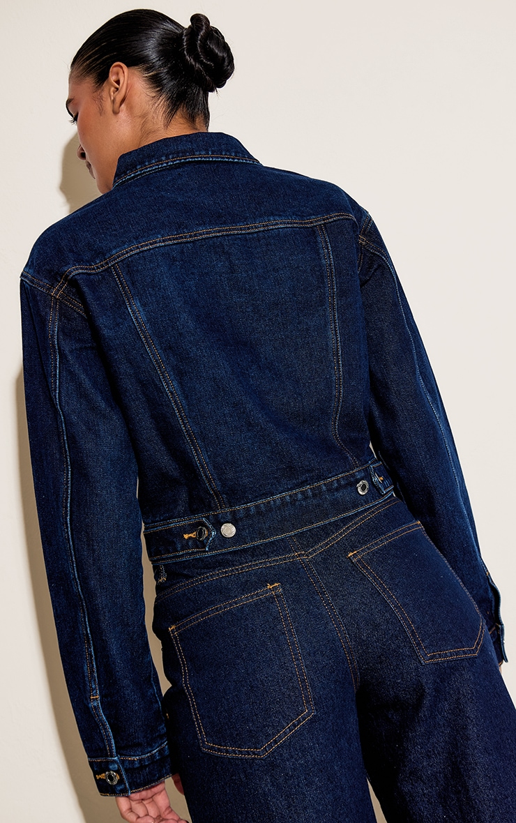 Indigo Slim Fit Denim Jacket image 2